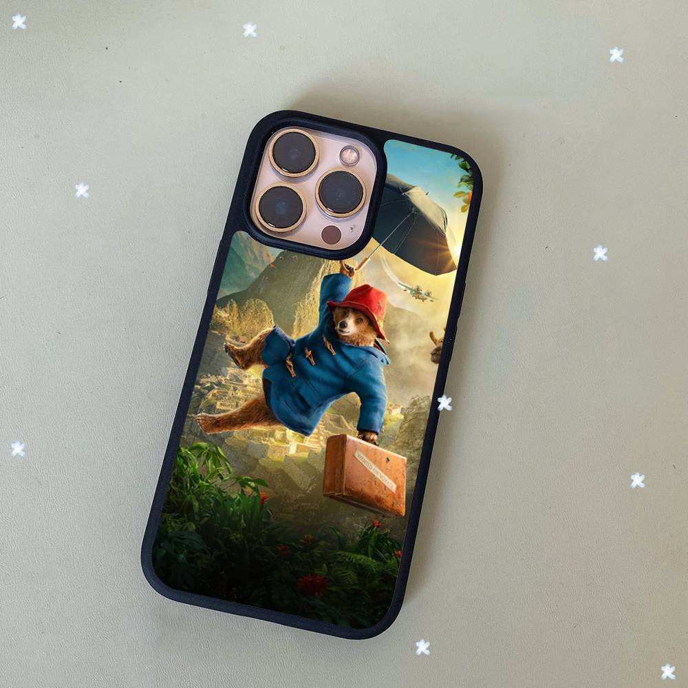 Cute P-Paddington B-BearS Hard Plastic Phone Case For Iphone 17 Air 16 15 14 13 12 11 Pro Max PC TPU Ins Case
