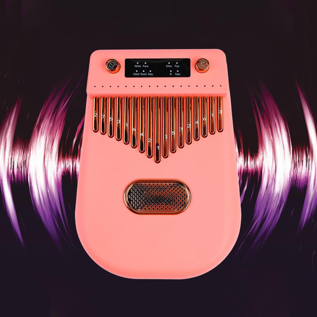 17 Keys Electronic Smart Kalimba Thumb Piano Portable Musical Instrument with Sheet Music for Kid Adult Beginner