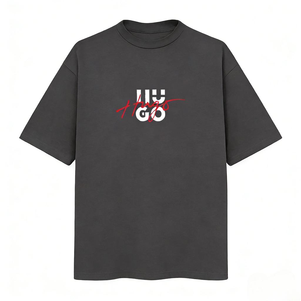 Summer 2026 Pure Cotton High-end Retro Trend Personalized Short Sleeved Loose Casual Top Men's T-shirt Family Matching Kids Top