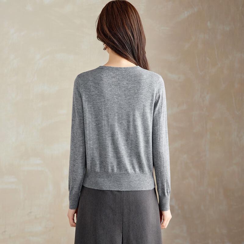 Srcr Women's 42-Count Ultrafine Wool Knit Cardigan