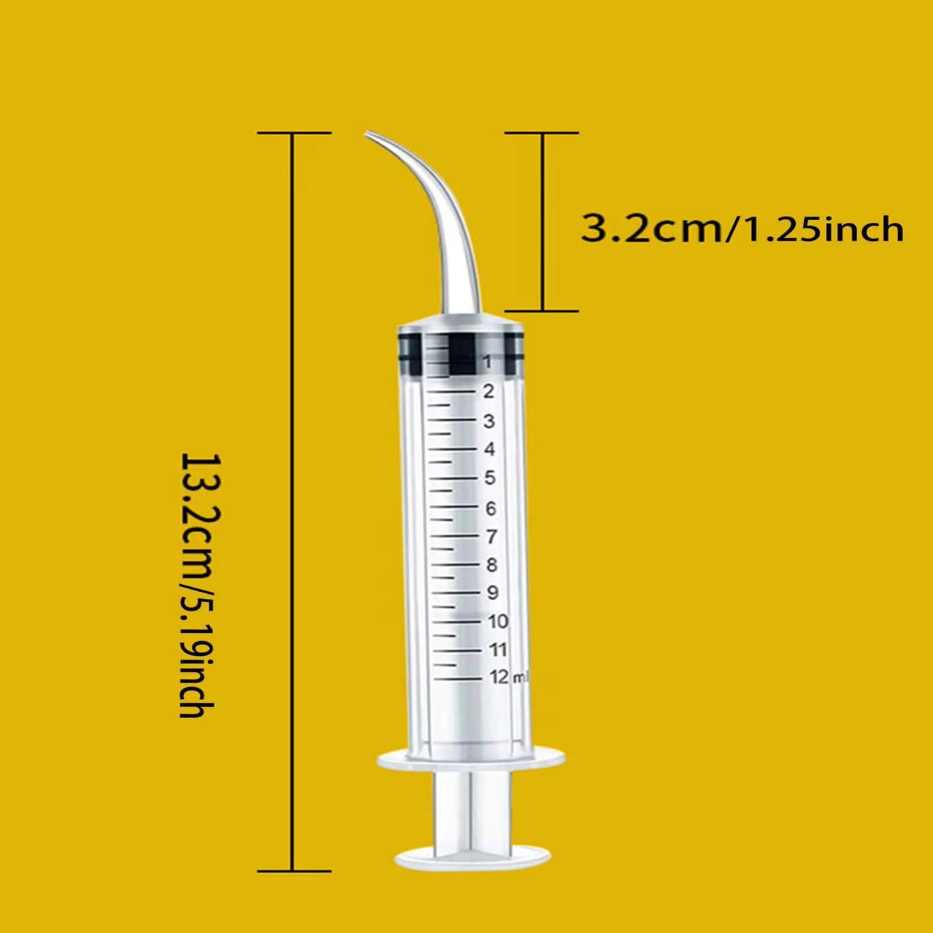 

12 мл Изогнутый шприц Без иглы Пластиковый Кормление питомца Грудное вскармливание Кормушка для лекарств для животных Товары для питомцев