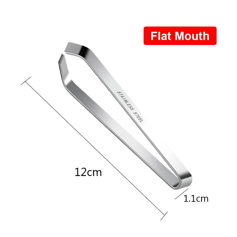Silicone world Stainless Steel Hair Removal Clip Tweezer Fine Hairs Puller Stainless Steel Tongs Pig Foot Hair Fishbone Tweezers