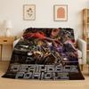 Retro Juice WRLD 999 Legende Rapper Star Flanelldecke Weiche Warme Überwurfdecke für Schlafzimmer Wohnzimmer Bett Reise Camping