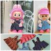 For Labubu Big Into Energe Doll T-Shirt Denim Baseball Cap Strap Skirt Clothes For Labubu Doll Outfit Accessories