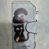 Women's Long Wallet Black Cat Design 3-Fold Card Holder with Multiple Pockets Zipper Closure for Cash ID Credit Cards Gifts for Family Friends