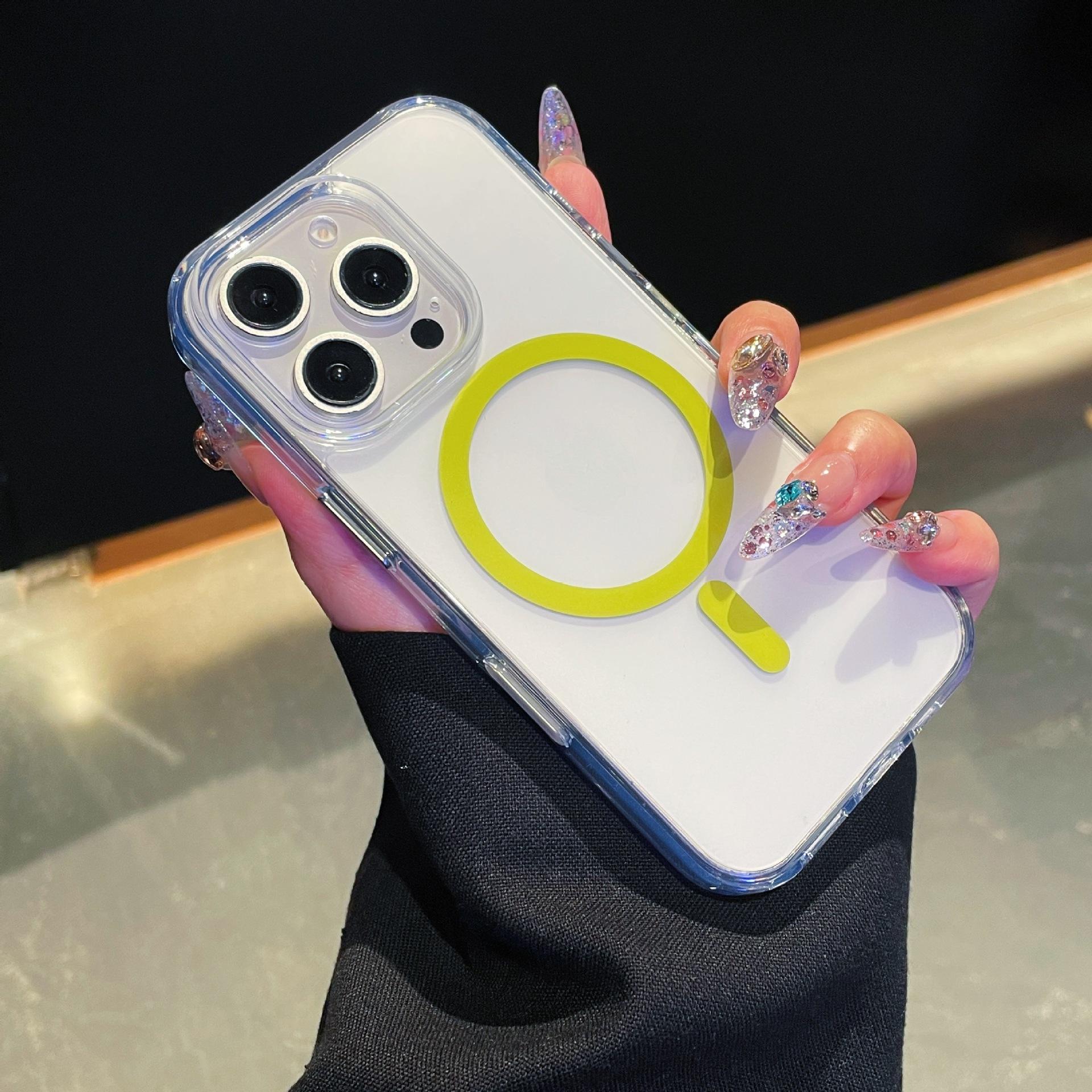 

Applicable To Apple 17proMax Frosted Strong Magnetic Suction Phone Case Photography AI Button IPhone 16 Anti Fall Protection Case iPhone16proMax