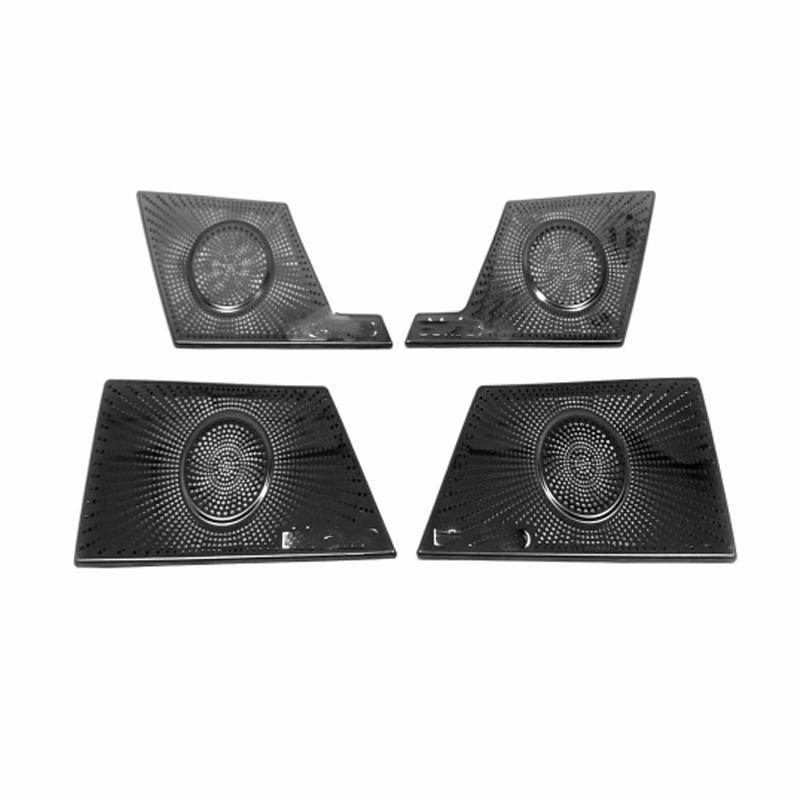 For VW Volkswagen Atlas Teramont 2017- Interior Speaker Cover 4 Door Loudspeaker sound Pad Trim door handle bowl cover