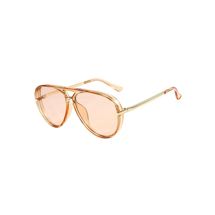 Retro Simple Large Frame Green Women's Fashion Design Sunglasses Suitable for Street Summer Beach and Travel