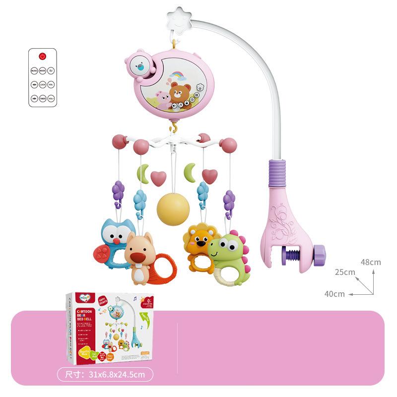 Remote Control Musical Baby Crib Mobile with Lights Music  Projection for Infants Crib Toys for Newborn Baby Mobile for Crib