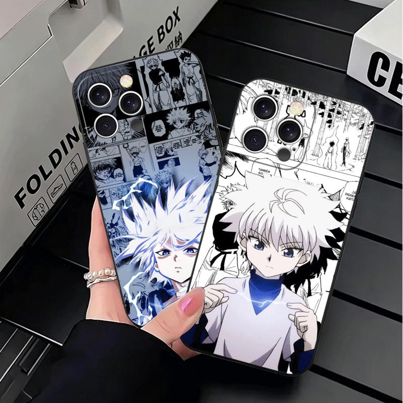 Hunter X-Hunters Killua Soft Phone Case for iPhone 16 16E 17 Air 15 Pro Max 14 Plus 13 Mini 11 12 7 Black Cover Back Shell