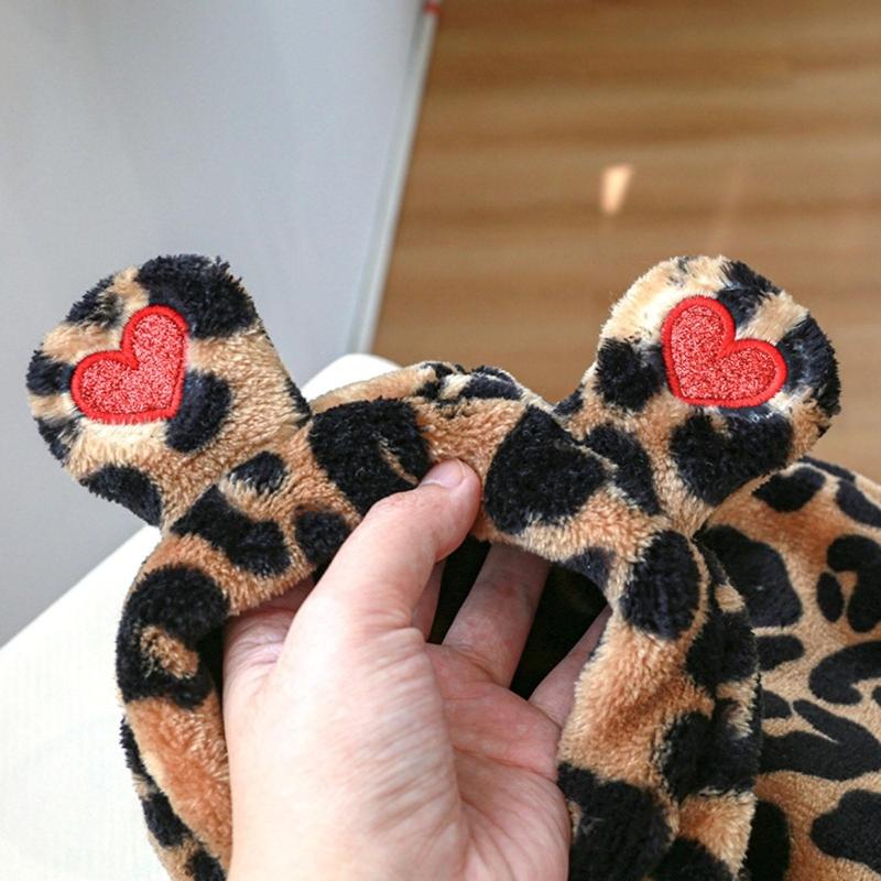 Pullover Dog Coat Dog Hoodies Dog Coat With Hood Dog Clothes Leopard Dog Hoodie