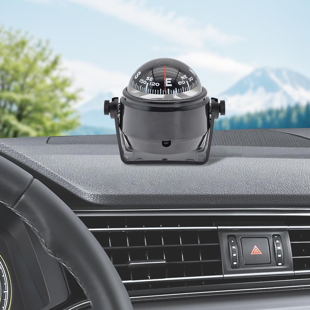 Ball Shaped Nautical Compass with Dial Sea Pivoting Marine Boat Compass Boat Caravan Truck Car Compass Marine Navigation Guide