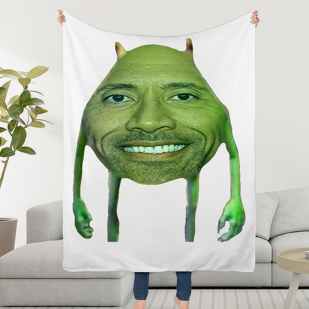 Blanket Personalized Throw Super The Cosy Plush Rock Living Room Sofa Couch Childish Johnson Meme Birthday Dwayne Gifts