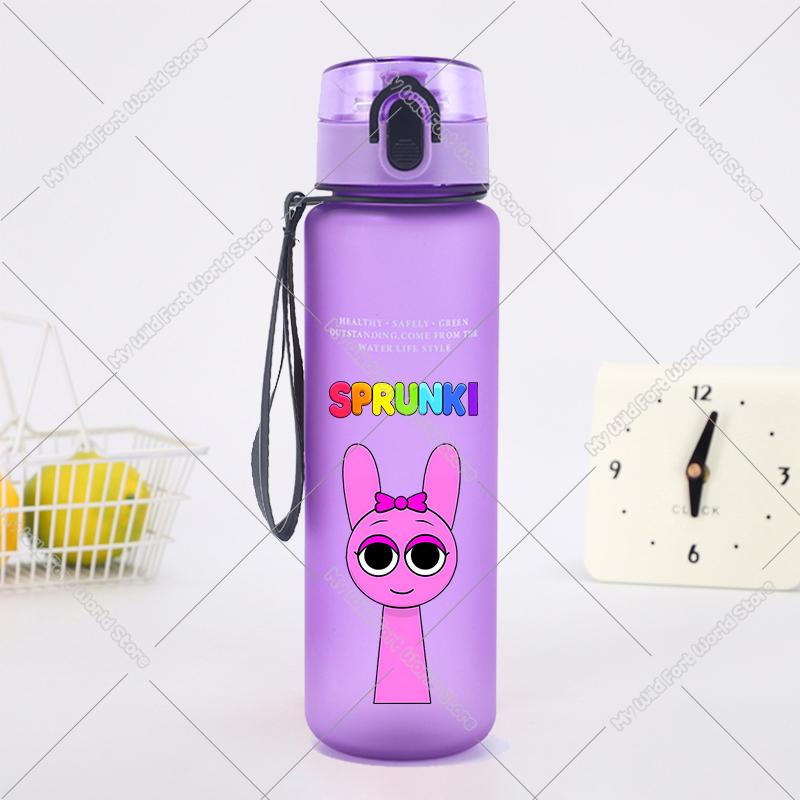 650ML Hot Game Sprunki Water Bottle Portable Children Outdoors Drinking Bottles Large Capacity Sport Fitness Water Cup Xmas Gift