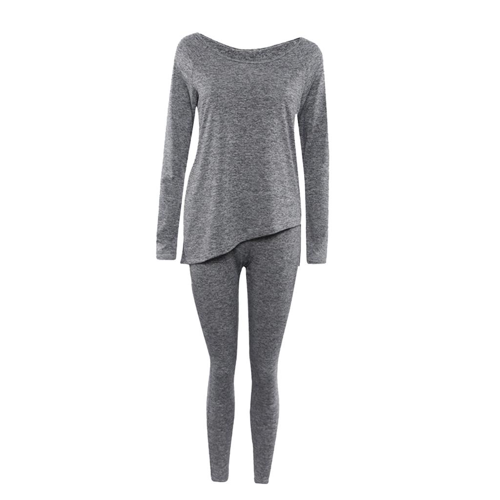 Bowknot Design Asymmetrical Two Piece Pants Set for Women L