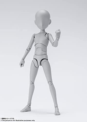 TAMASHII NATIONS S.H.Figuarts Body-kun - Ken Sugimori - Edition DX SET (Gray Color Ver.) Approximately 130mm PVC & ABS Movable Figure BAS62102