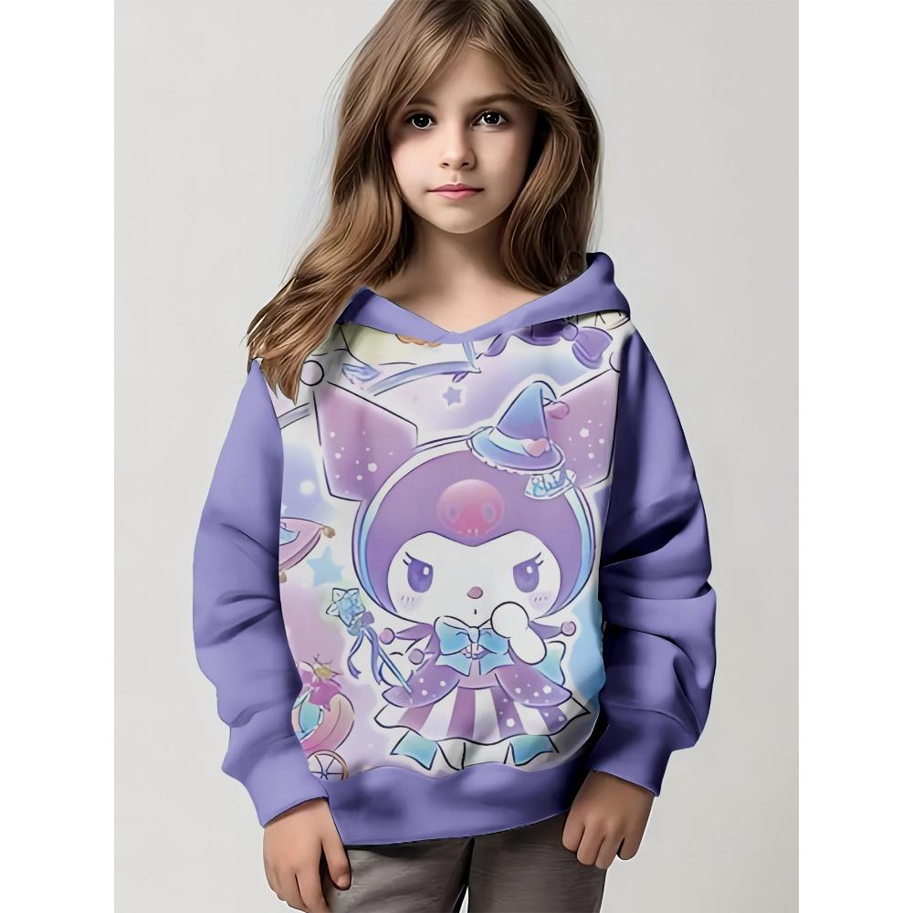 2025 Anime Cartoon Kuromi 3D Print All Seasons Children Casual Sweatshirt Cool Pullover Tops Unisex Clothes Hoodies