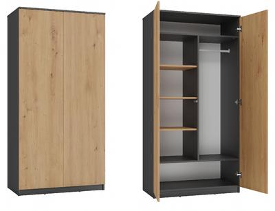 Malwa SD-90 ANTHRAZIT ARTISAN Kleiderschrank
