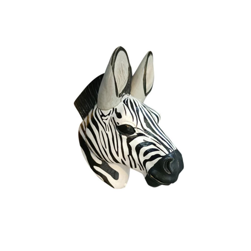 Simulated Wild Animal Head Model PVC Refrigerator Wall Mounted Car Decoration Children's Doll