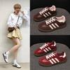 2025 new autumn German training shoes women's versatile flat-bottomed casual sports board shoes fashion casual versatile white shoes women