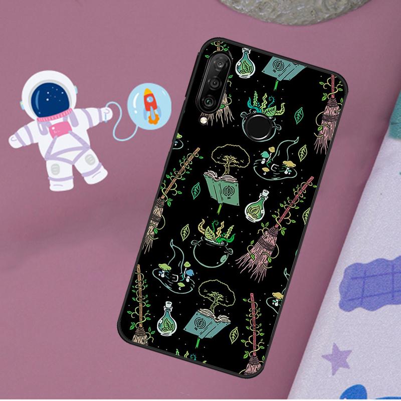 Occult Witchcraft Moon Gothic Witch For Huawei Nova Y72 Y73 Y60 Y70 Y90 Y61 Y91 7i 8i 11i 12i 12s 9 10 SE P20 P30 P40 Lite Case