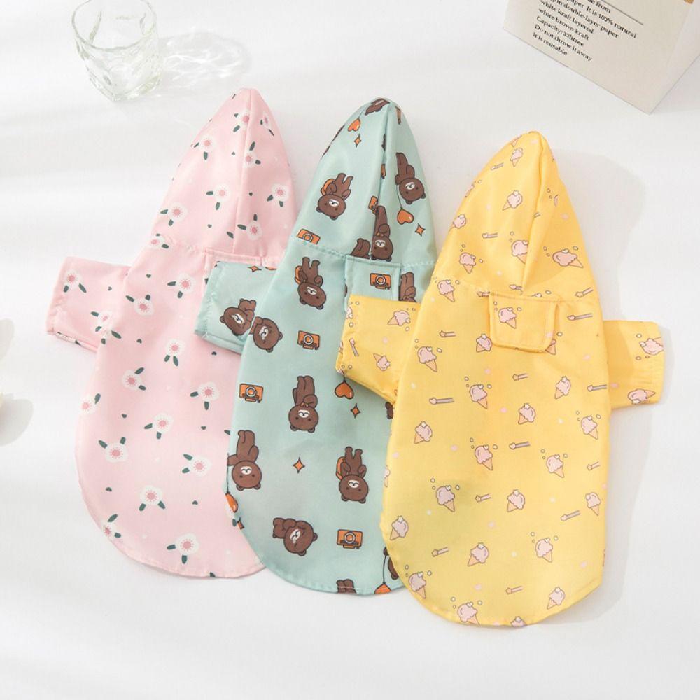 Outdoor Dog Raincoat Waterproof Rainwear Hood Fashion Pet Supplies  Schnauzer