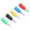 10pcs P3002 4mm Nickel Plated Speaker Banana Plug Connector Test Probe Binding Post