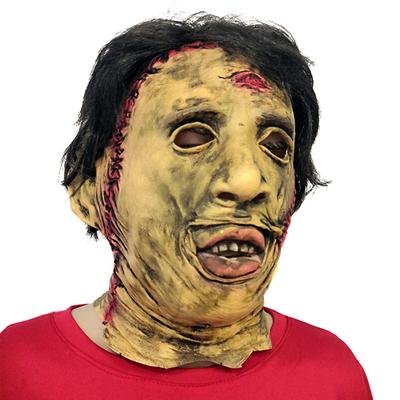 Halloween Horror Headgear Texas Chainsaw Massacre Mask Headgear Film Props Latex Masquerade Mask Headgear