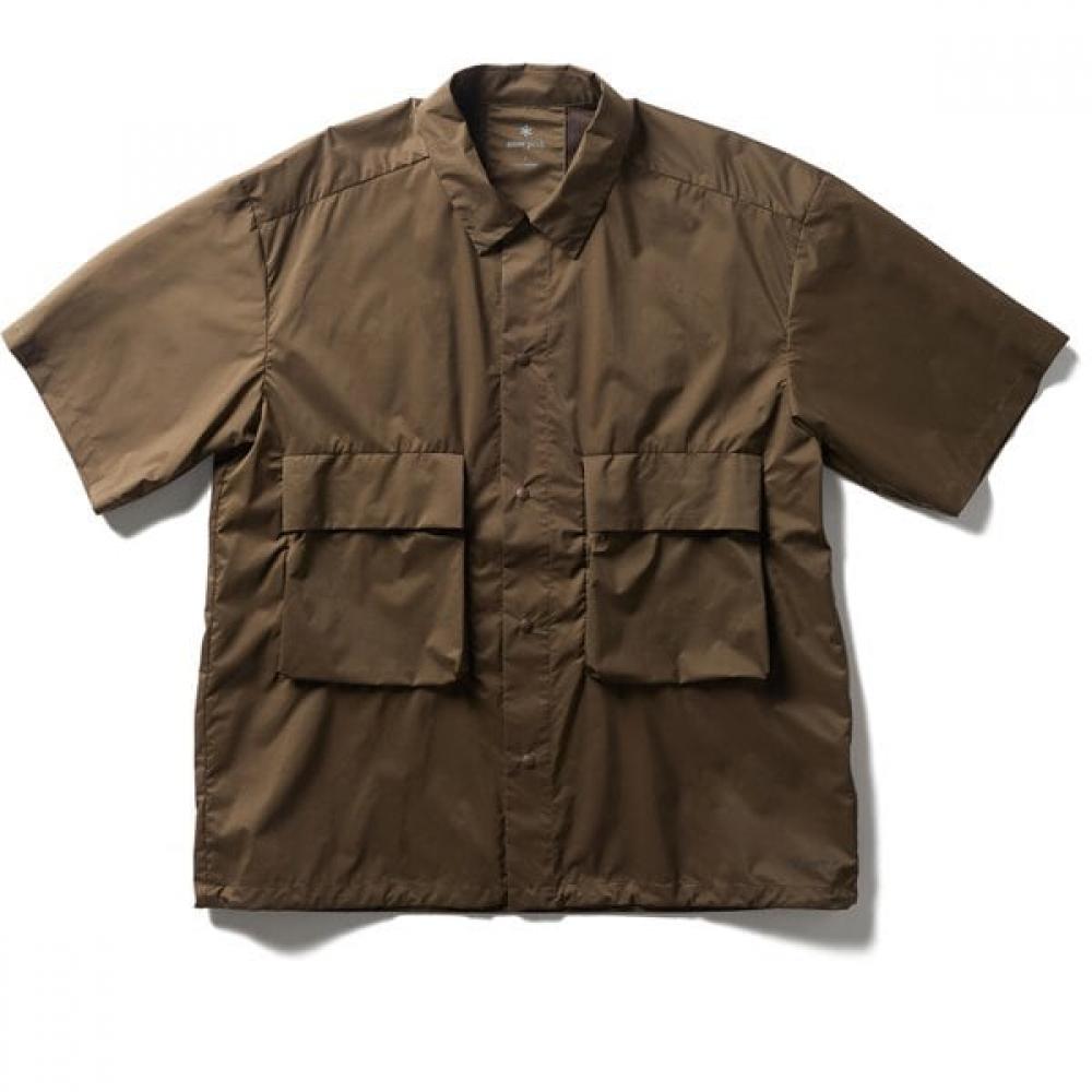 Snow Peak U.l. Double Weave Shirt Mens Shirt Brown Medium Sh 26su005