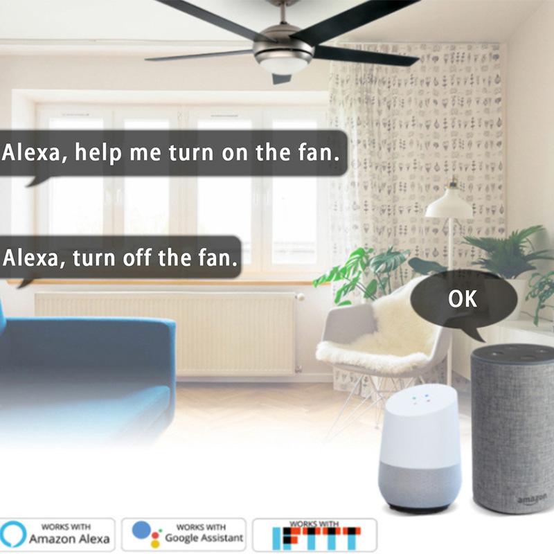 AU US Zigbee Smart Fan Light Switch 5 Speed Thyristor Control for App Control IP20 Rated 10A WiFi Touch Panel Wall Switch