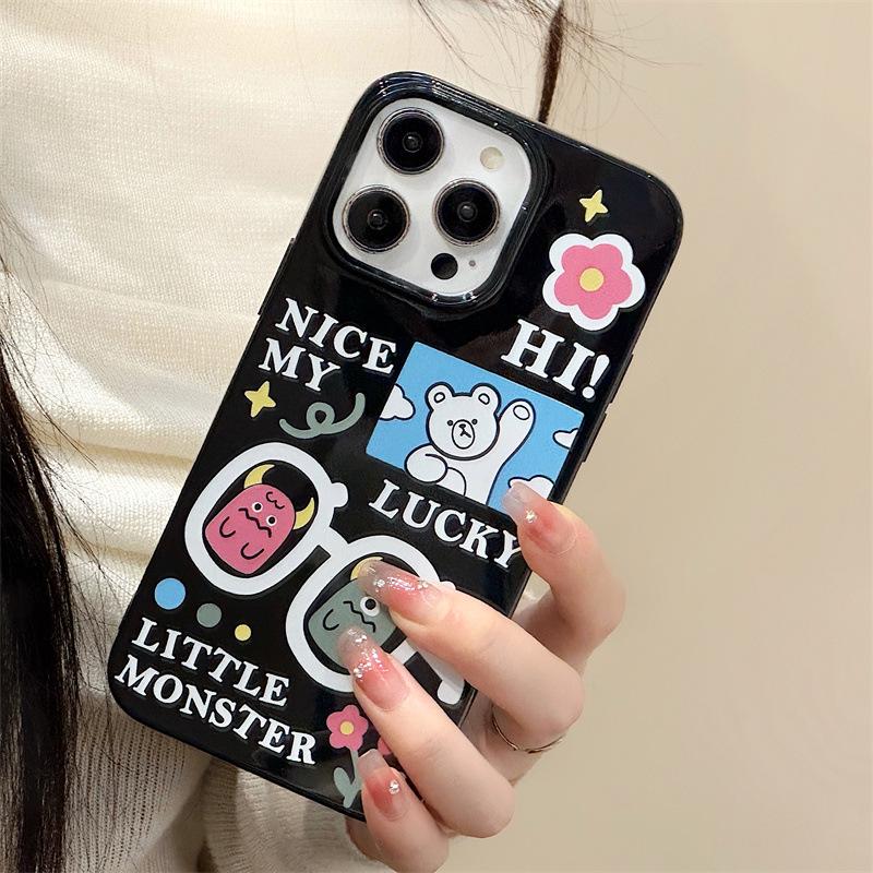 Zhitai Jelly Shell Case for iPhone 14/15ProMax/13/12Pro/8 Cartoon Design