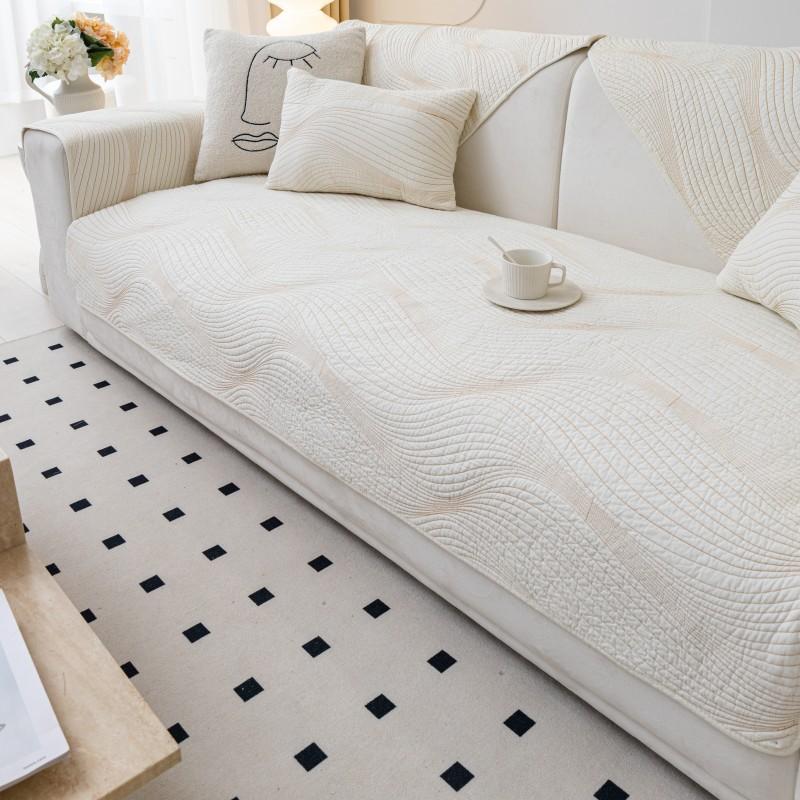 

Скандинавская простая однотонная диванная подушка Four Seasons из чистой хлопчатобумажной ткани, нескользящие хлопковые подушки для сидения, универсальный современный чехол для дивана, чехол 70*70cm