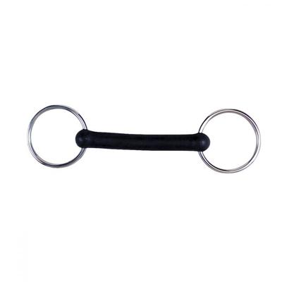 Korsteel Wędzidło Flexi Rubber Mullen Mouth z luźnym pierścieniem