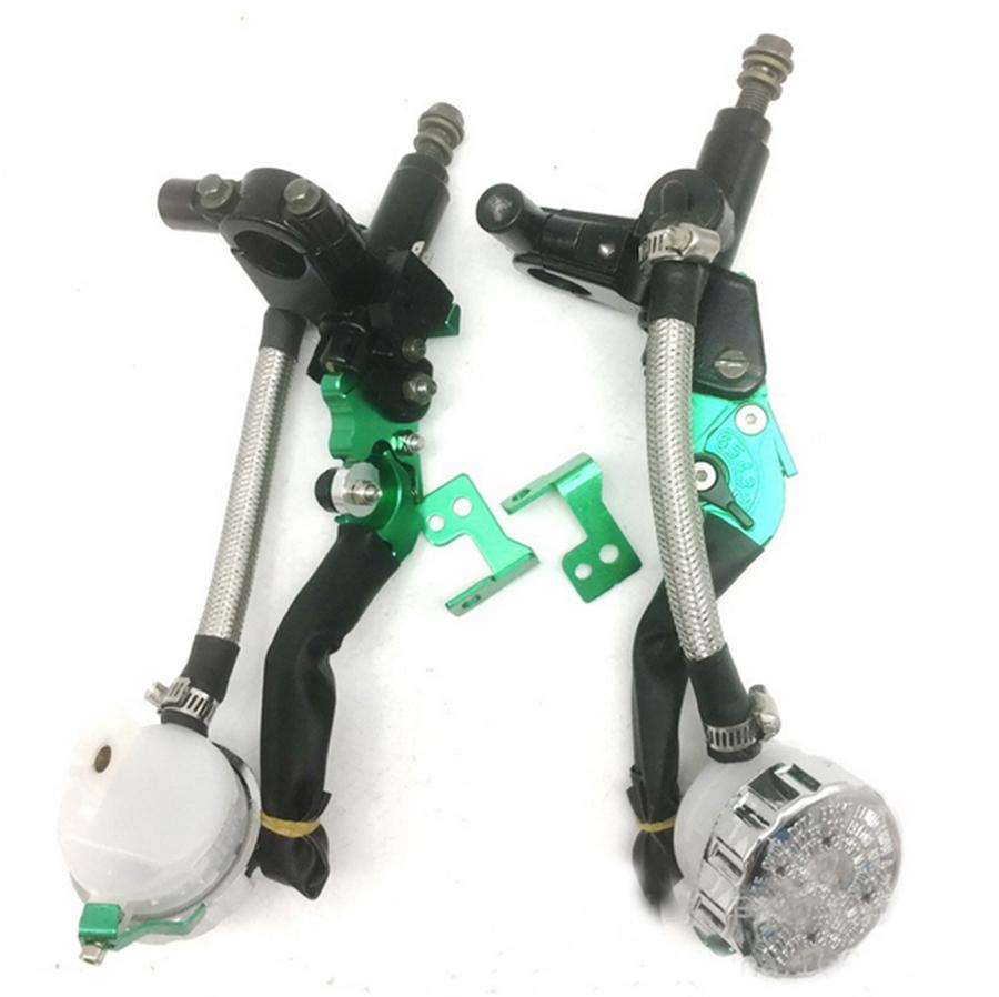 Motorcycle 7/8" 22mm Handlebar Clutch Brake Levers Master Cylinder Reservoir Set