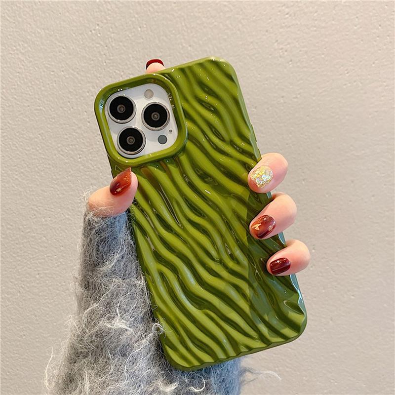 Mode einfache Wasser Ripple Telefon Fall für Iphone 13 11 12 14 Pro Max 14 Plus weiche Silikon stoßfest Abdeckung Capa Shell