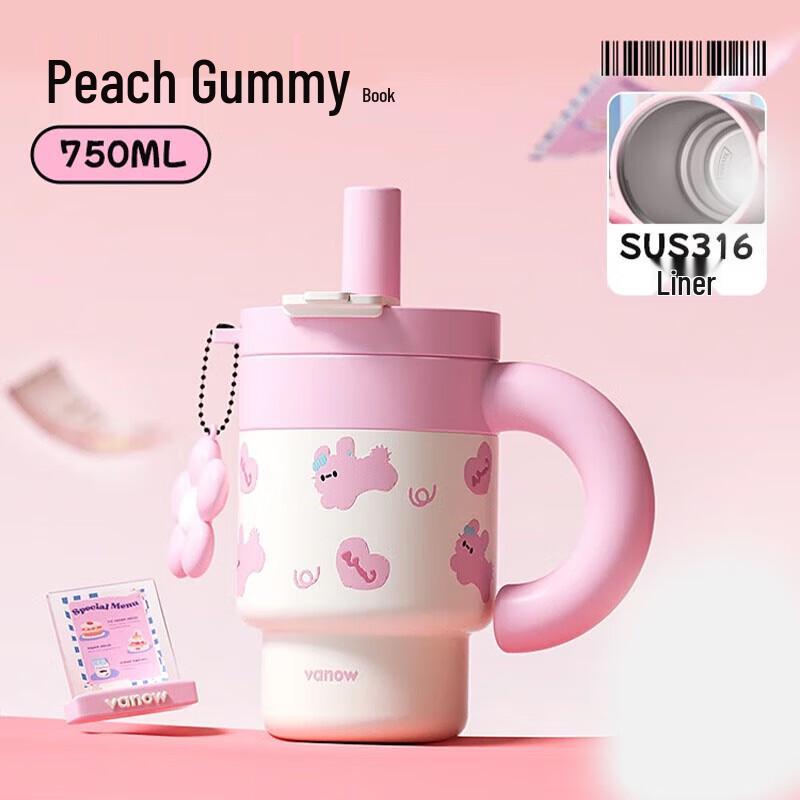 Vanow Insulated Tumbler with Straw