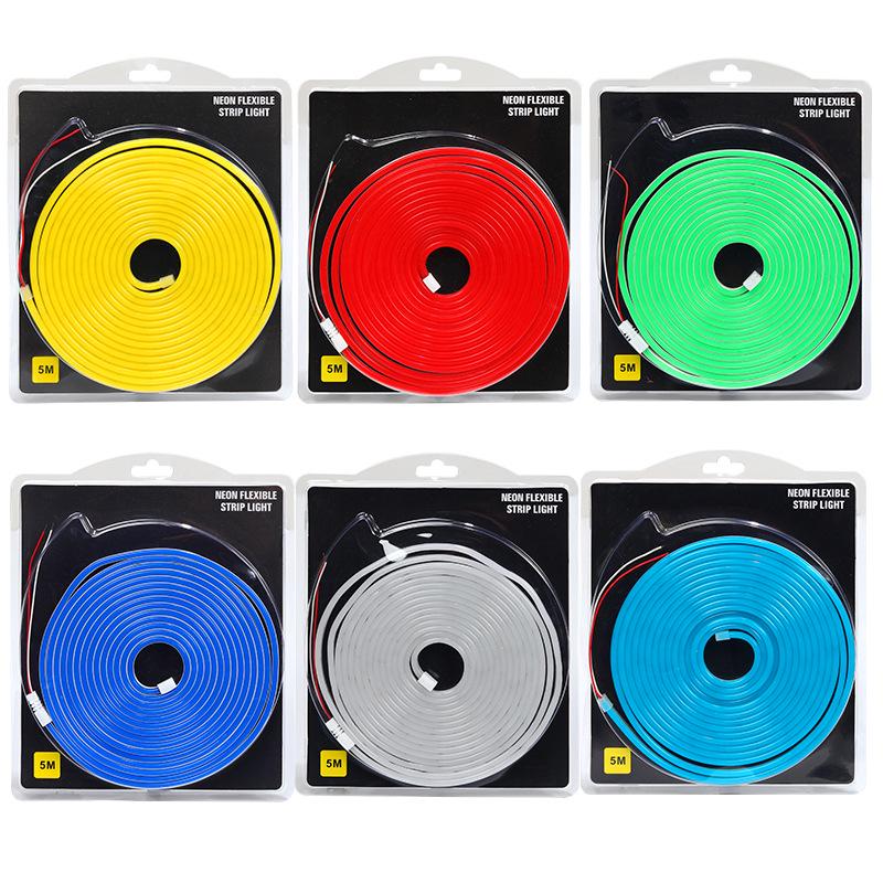 

12V Waterproof Flexible Neon LED Strip Set for Outdoor Use 5m Set without Power Supply