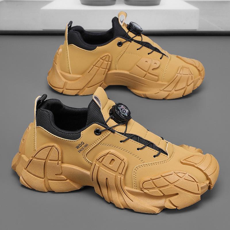 

Чоловічі кросівки-татусі 2025 весна, спортивні для бігу, на платформі, меха-татусі, кросівки з поворотним ґудзиком 45 хакі