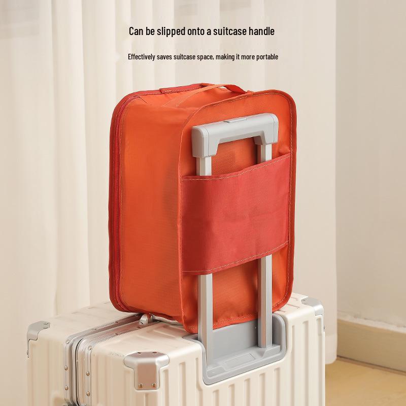 Large Sporty Travel Shoe Organizer Bag with Handheld and Small Shoe Storage Options