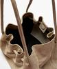 Massimo Dutti Split Suede Pleated Bag