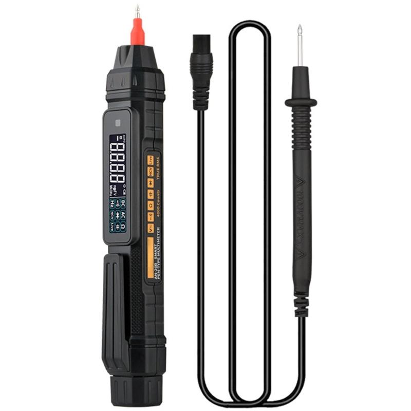 

Voltage Tester Pen Type Multimeter for Voltage NCV Capacitance Frequency Detection Digital Multimeter 4000 Counts 1