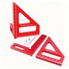 3D Aluminum Alloy Triangle Ruler with Drill Guide Holes Protractor Precision Drilling Guide Ruler Multi-Angle Measuring Tool