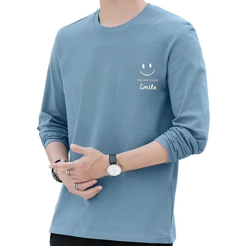 

[Emptyio] long sleeve undershirt Room wear inner casual shirt Interesting room wear men s round cut Not transparent underwear cool long sleeve u neck