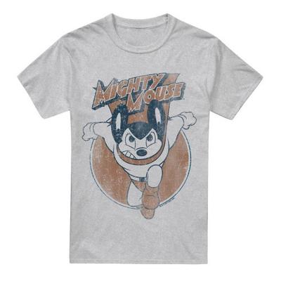 Mighty Mouse Mens Flying with Purpose T-Shirt