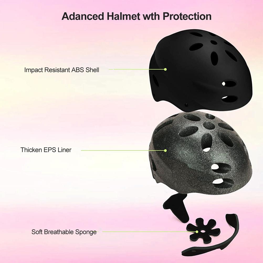 Bike Helmet for Kids 5 10 Years Old Girls Boys Adjustable Anti Collision Safety Skateboard Helmet for Cycling