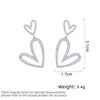 Women's Light Luxury Design Elegant Hollow Heart-Shaped Earrings Fashionable And Versatile, Niche Design Earrings