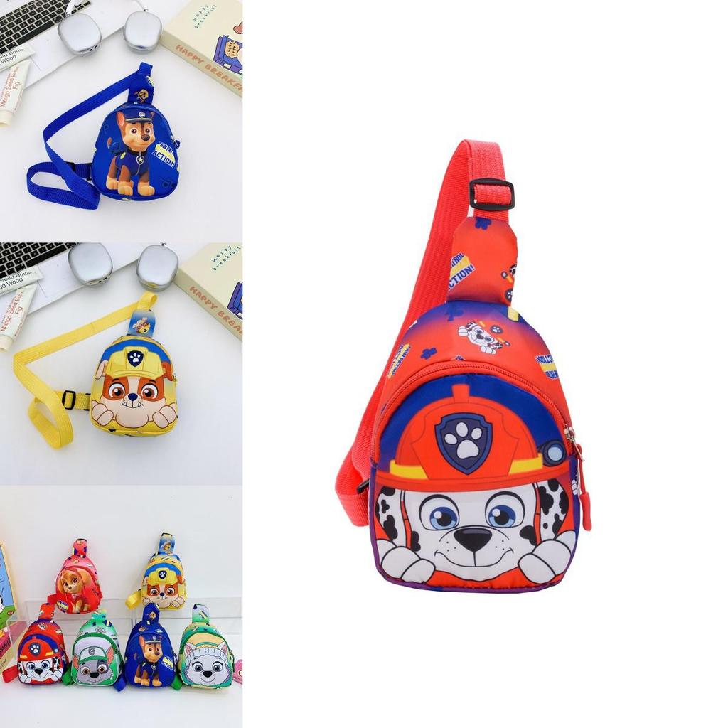 Paw Patrol Cartoon Kids Chest Bag With Polyester Print For Daily Use