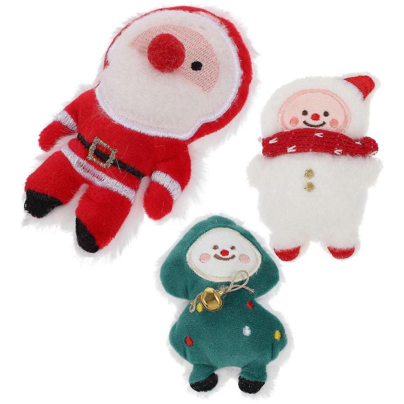 3pcs Catnip Toys Kitten Catnip Christmas Chew Toy Cat Teeth Cleaning Toy Kitten Teasing Plaything