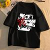 Plus Size Demon Slayer Anime Printed Men and Women Tshirt Casual Parent Child Top Fashion Cotton Harajuku Street Y2K Summer