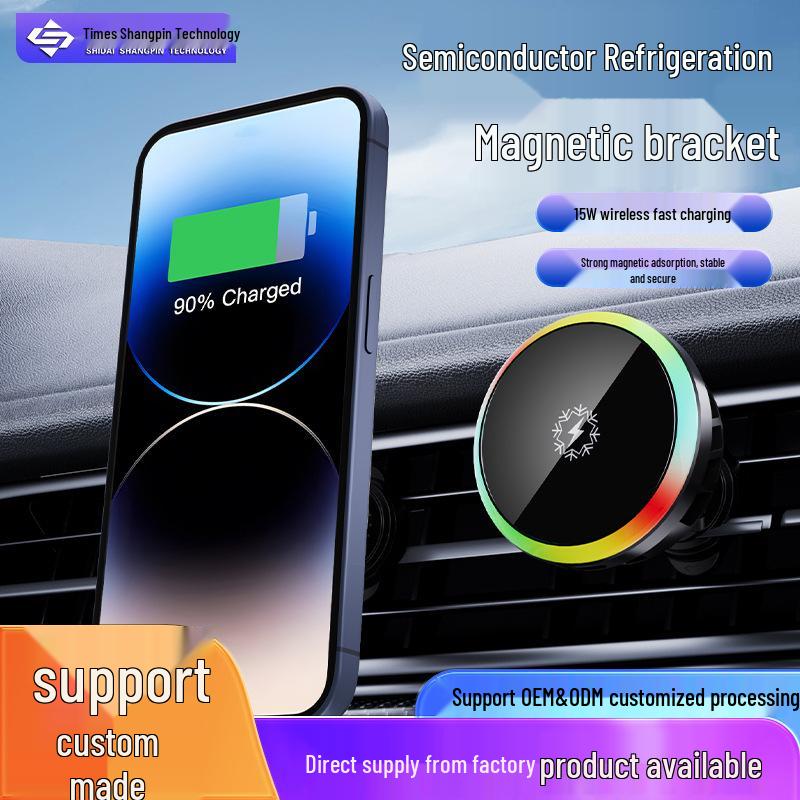 Magnetic Wireless Car Charger & Phone Holder for Apple & Samsung - Fast Charge Compatible